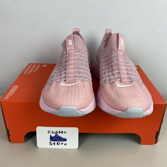 Nike React Phantom Run Flyknit 2 Womens Pink Glaze Laceless Half Box - Picture 2 of 16